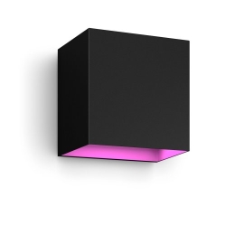Philips Hue WCA Resonate Outdoor Downward Wall Lantern, Black 8 W 2000-6500 Hue White Colour Ambiance
