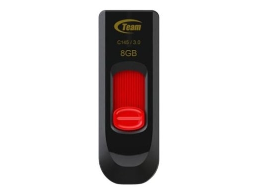 Team Group USB flash drive C145 - USB 3.2 Gen 1 - 8 - black/red
