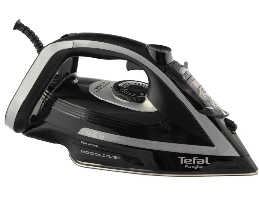 TEFAL FV8062 Puregliss Steam Iron 3000 W Water tank capacity 0.27 ml Continuous steam 50 g/min Steam boost performance 280 g/min Black/Grey