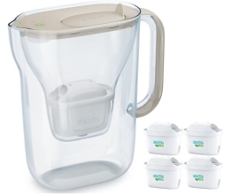 Brita Style Essential water filter jug 2.4l + 4 cartridges, sand