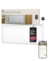 Mill Invisible Smart WiFi Heater PA1300WIFI4 Panel Heater 1300 W Suitable for rooms up to 15-19 m² White IPX4