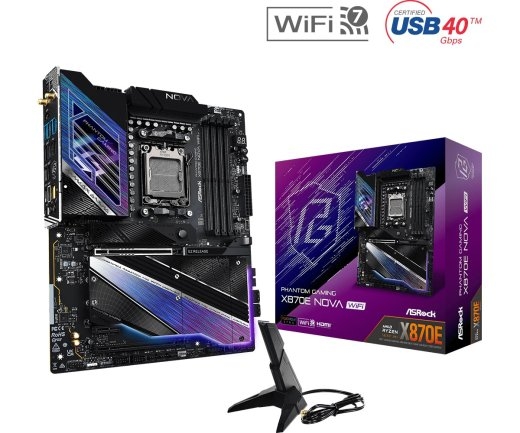 Asrock Motherboard X870E NOVA WIFI AM5 4DDR5 M.2 ATX