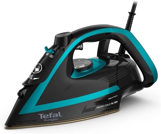 TEFAL Iron FV8066E0 3000 W Water tank capacity 270 ml Continuous steam 50 g/min Steam boost performance 280 g/min Black/Blue