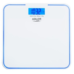 Bathroom scale ADLER AD 8183 with edge lighting White