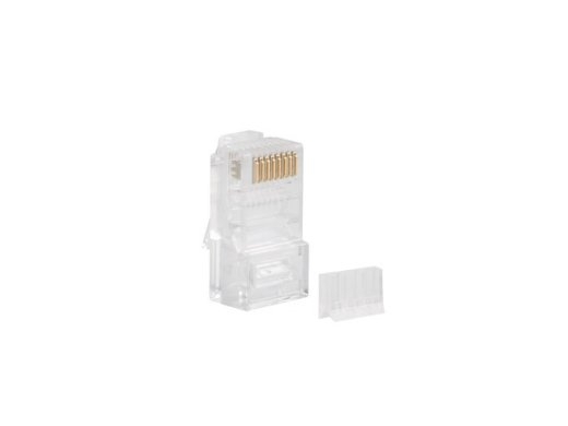 RJ-45 Plug 8P8C cat.6 UTP (100pcs) with a cable and wire guide