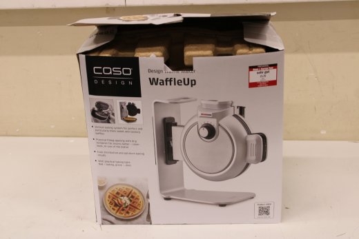 SALE OUT. Caso WaffleUp Waffle Maker 800 W Number of pastry 1 Waffle Silver USED, DIRTY, SCRATCHED, MISSING SPATULA