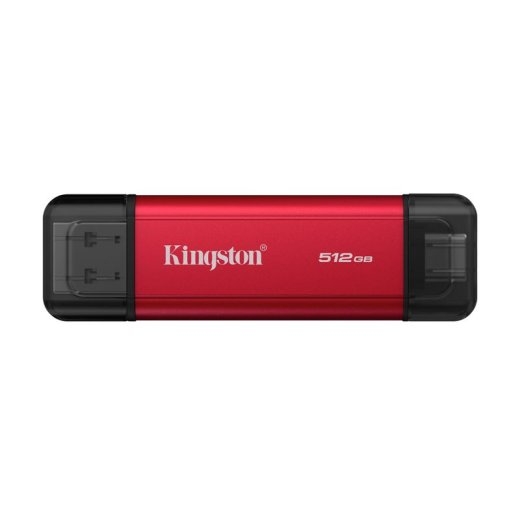 Kingston Dual Portable SSD – 512 – USB 3.2 Gen 2 – Red