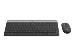 Logitech Keyboard and Mouse Set Slim Wireless Combo MK470 - US Layout - Graphite