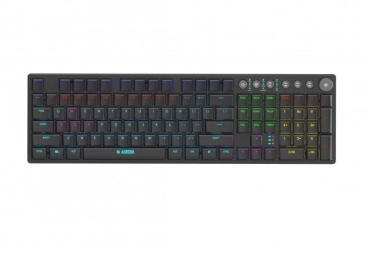 iBox AURORA K-6 keyboard Universal RF Wireless + Bluetooth QWERTY English Black