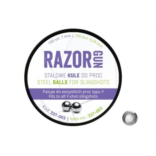 RazorGun 7 mm slingshot balls 100 pcs. (337-003)
