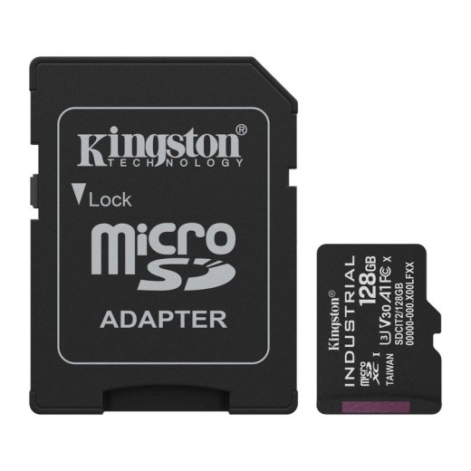 Kingston Flash-Card incl. SD-Adapter Industrial - microSDXC UHS-I - 128