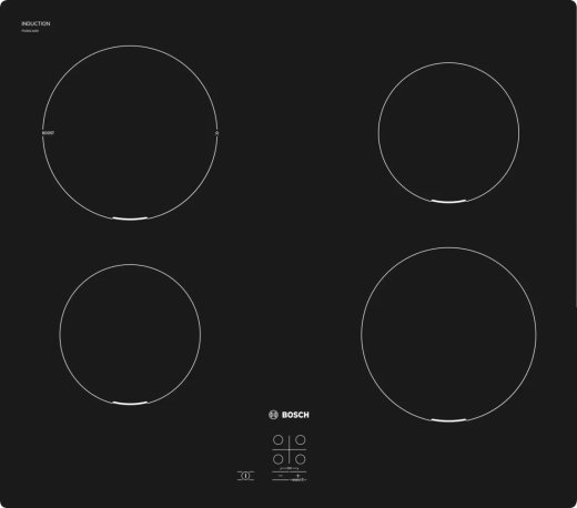 Bosch Serie 2 PUG611AA5E hob Black Countertop 60 cm Zone induction hob 4 zone(s)