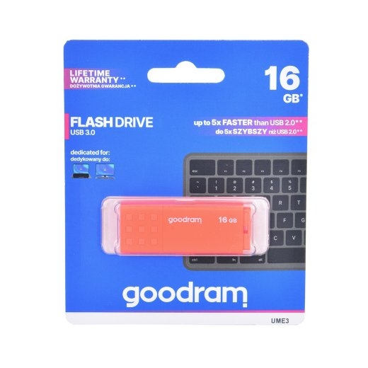 Goodram UME3-0160O0R1 USB flash drive 16 USB Type-A 3.2 Gen 1 (3.1 Gen 1) Orange