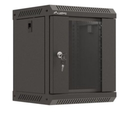 Lanberg Wall-mounted installation rack cabinet 10 inches 6U 300x300 black