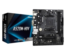 Motherboard A520M-HDV AM4 2DDR4 HDMI/DVI/VGA M.2 mATX