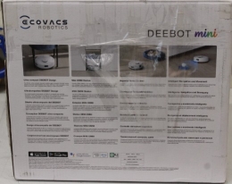 SALE OUT. Ecovacs DEEBOT mini Vacuum cleaner, Robot, Wet&Dry, ZeroTangle Technology, Agile Navigation, White/Blue + Auto-empty station Ecovacs Robo...