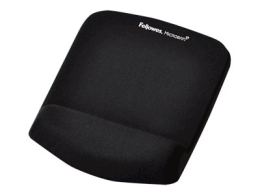 Fellowes Mouse pad with wrist support PlushTouch Mouse pad with wrist pillow 238 x 184 x 25.4 mm Black