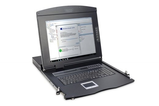 LCD Console 17inch KVM touchpad US keyboard