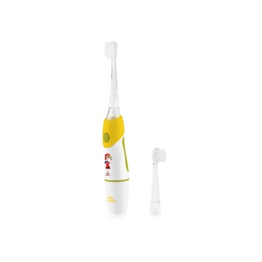 ETA Toothbrush Sonetic ETA071090050 Battery operated For kids Number of brush heads included 2 Number of teeth brushing modes 1 Yellow/White