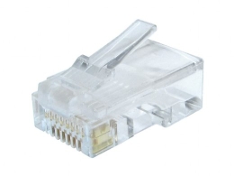 Modular plug 8P8C solid Cat6 LAN cable