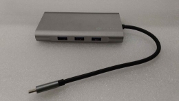 SALE OUT. Raidsonic Icy Box IB-DK4040-CPD USB Type-C Docking Station with two video interfaces USED, REFURBISHED, WITHOUT ORIGINAL PACKAGING AND MA...
