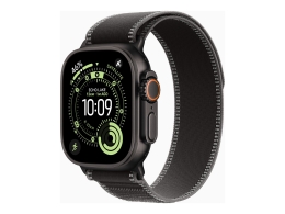 Apple Watch Ultra 3 GPS + Cellular 49mm Black Titanium Case with Black/Charcoal Trail Loop - S/M Apple