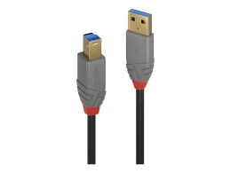Lindy USB cable 36743 Anthra Line - USB-A / USB-B - 3 m