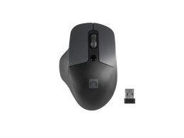 Natec Mouse, BlackBird 2, Silent, Wireless, 1600 DPI, Optical, Black Natec Mouse Optical Wireless Black/Gray