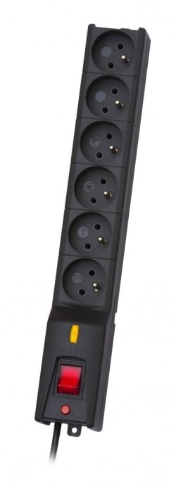 LESTAR LX 610 G-A K.:CZ 3.0M power extension 5 m 230 AC outlet(s) Indoor Black