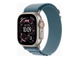 Apple Watch Ultra 3 GPS + Cellular 49mm Natural Titanium Case with Light Blue Alpine Loop - Medium Apple