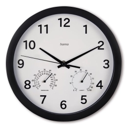 malta wall clock 25cm black