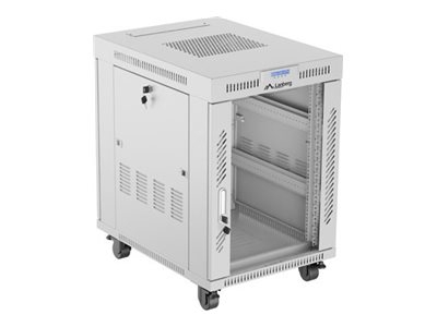 Lanberg Rack cabinet 19" free-standing 15U/600x800 (flat pack) with glass door, LCD FF01-6815-12SL Grey
