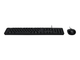 Acer Combo 100, AKW900 + AMW920 Keyboard and Mouse Set Wired Mouse included US International Black Retail Pack