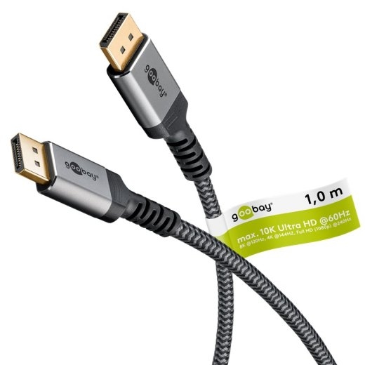 Goobay DisplayPort Cable 2.0/2.1, 54 Gbit/s 75679 DisplayPort to DisplayPort