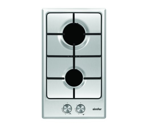 Simfer Hob H3.200.VGRIM Gas Number of burners/cooking zones 2 Rotary knobs Stainless steel