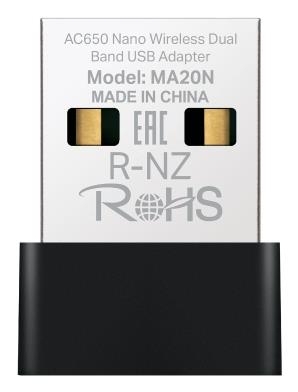 WRL ADAPTER 650MBPS USB NANO/MA20N MERCUSYS
