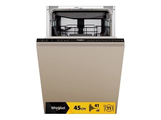 Whirlpool Dishwasher WH6IC11BS7LA0 Built-in Width 44.8 cm Number of place settings 11 Number of programs 9 Energy efficiency class C Display Black