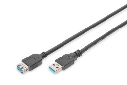 Extension Cable USB 3.0 SuperSpeed Type USB A/USB A/Z black 3,0m