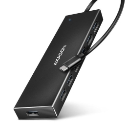 I/O HUB USB-C 7PORT FLAT/0.3M HUE-F7C AXAGON