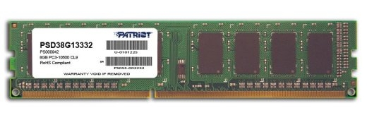 Patriot Memory 8GB PC3-10600 memory module 1 x 8 DDR3 1333 MHz