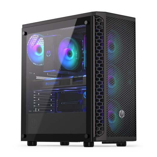 Case ENDORFY Signum 300 ARGB MidiTower Not included ATX MiniITX Colour Black EY2A006