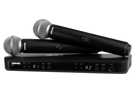 Shure BLX288E/SM58-H8E - wireless system with receiver and two SM58 microphones