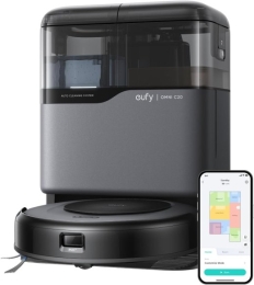 Anker Eufy Robot Vacuum Cleaner with All-in-One Station Omni C20 Wet&Dry 7000 Pa Gray