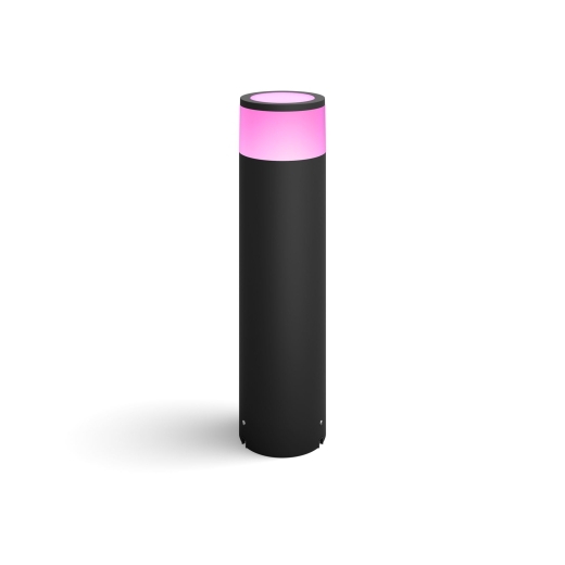 Philips Hue WCA Calla Outdoor Large Bollard, Black 8 W 2000-6500 Hue White Colour Ambiance