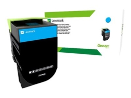 Lexmark 80C2HCE 802HCE Cyan High Yield Corporate Cartridge (3k) Cartridge Cyan
