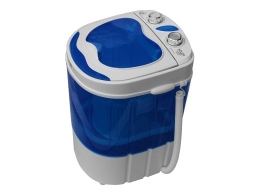Adler Washing machine AD 8051 Top loading Washing capacity 3 kg Unspecified RPM Depth 37 cm Width 38 cm White/Blue