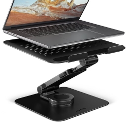 AXAGON STND-LRB stand with 360° rotation for laptops and tablets Adjustable Height, Angle 10-17.3 " Maximum weight (capacity) 5 kg Black
