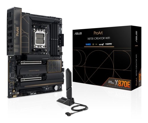 Mainboard ASUS AMD X870E SAM5 ATX Memory DDR5 Memory slots 4 3xPCI-Express 4.0 16x 2xPCI-Express 5.0 16x 4xM.2 1xHDMI 1xDisplayPort 1xUSB 2.0 7xUSB...