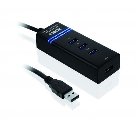 USB 3.0 IUH3FB Hub (4×USB 3.0) black
