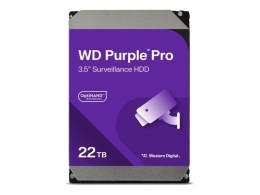 WD Purple Pro WD221PURP - hard drive - 22 TB - surveillance, smart video - SATA 6Gb/s